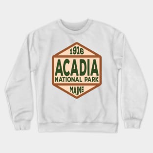 Acadia National Park badge Crewneck Sweatshirt